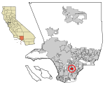 LA County Incorporated Areas Paramount highlighted